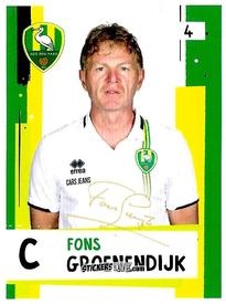 Sticker Alfons Groenendijk - Eredivisie 2018-2019 n. 4 - Ah