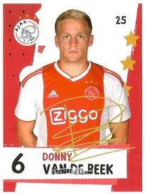 Figurina Donny Van De Beek - Eredivisie 2018-2019 n. 25 - Ah