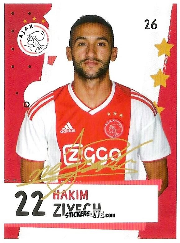 Figurina Hakim Ziyech - Eredivisie 2018-2019 n. 26 - Ah