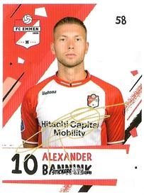 Sticker Alexander Bannink - Eredivisie 2018-2019 n. 58 - Ah