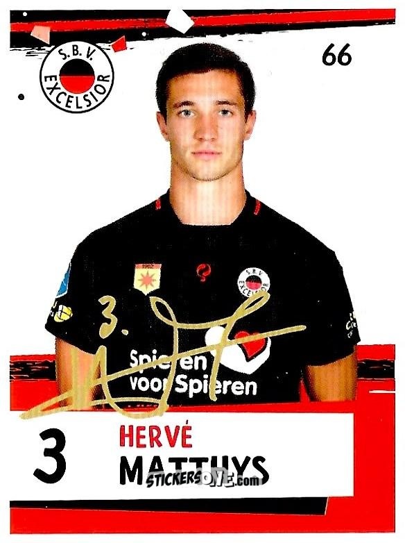 Cromo Hervé Matthys - Eredivisie 2018-2019 n. 66 - Ah