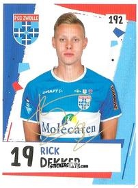 Sticker Rick Dekker - Eredivisie 2018-2019 n. 192 - Ah