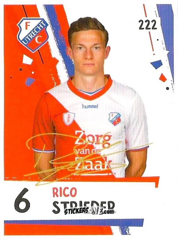 Sticker Rico Strieder - Eredivisie 2018-2019 n. 222 - Ah