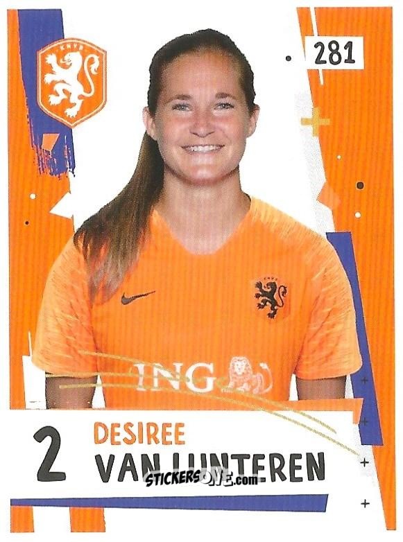 Figurina Desieree Van Lunteren - Eredivisie 2018-2019 n. 281 - Ah