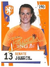 Figurina Renate Jansen - Eredivisie 2018-2019 n. 290 - Ah