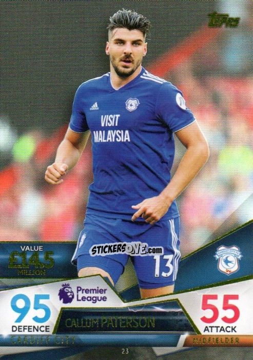 Figurina Callum Paterson - English Premier League 2018-2019. Match Attax Ultimate n. 23 - Topps