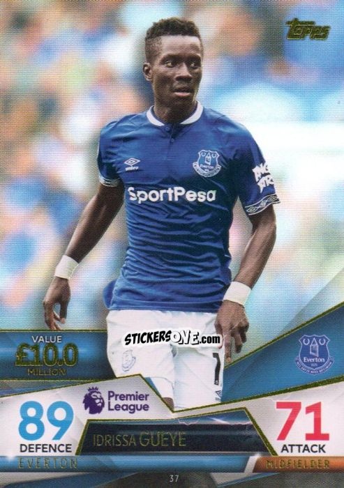 Cromo Idrissa Gueye - English Premier League 2018-2019. Match Attax Ultimate n. 37 - Topps