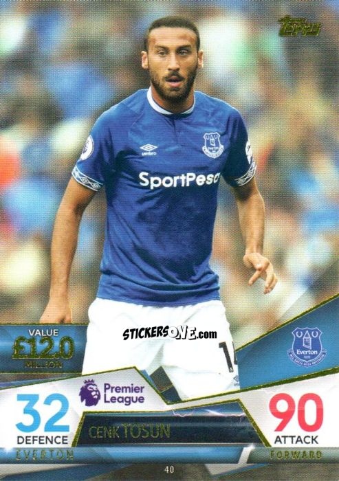 Cromo Cenk Tosun - English Premier League 2018-2019. Match Attax Ultimate n. 40 - Topps
