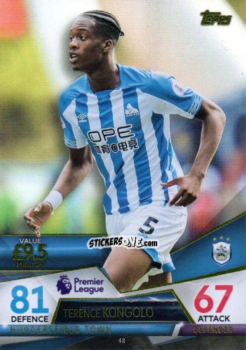 Cromo Terence Kongolo - English Premier League 2018-2019. Match Attax Ultimate n. 48 - Topps