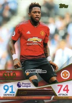 Figurina Fred - English Premier League 2018-2019. Match Attax Ultimate n. 66 - Topps