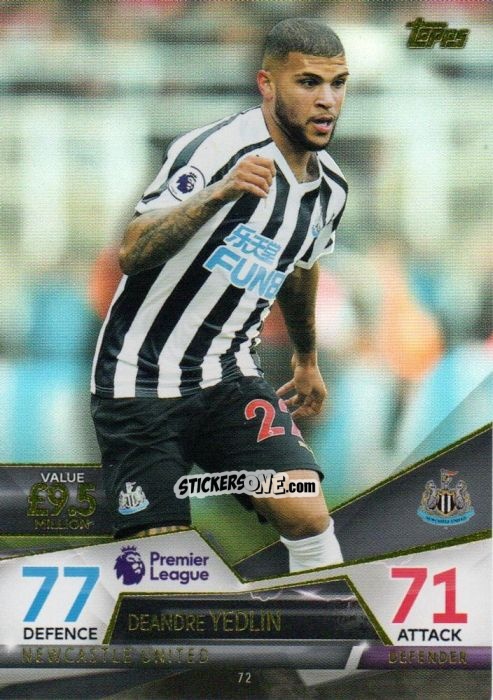 Cromo DeAndre Yedlin - English Premier League 2018-2019. Match Attax Ultimate n. 72 - Topps