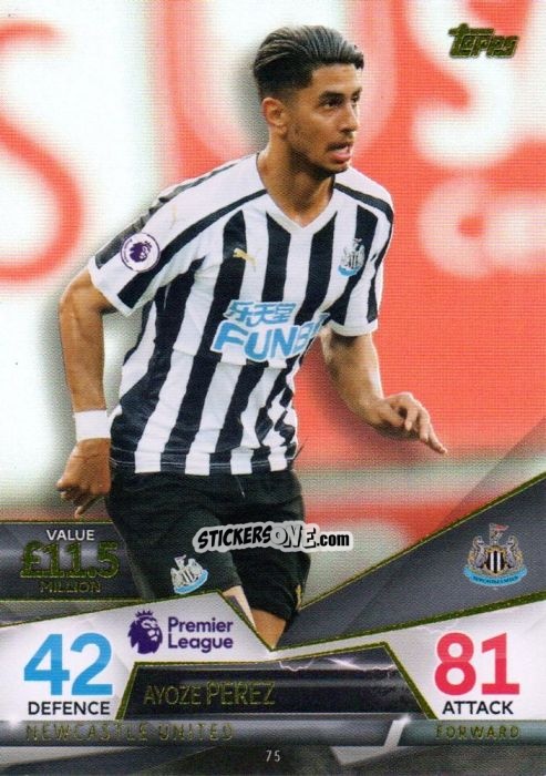 Cromo Ayoze Perez - English Premier League 2018-2019. Match Attax Ultimate n. 75 - Topps