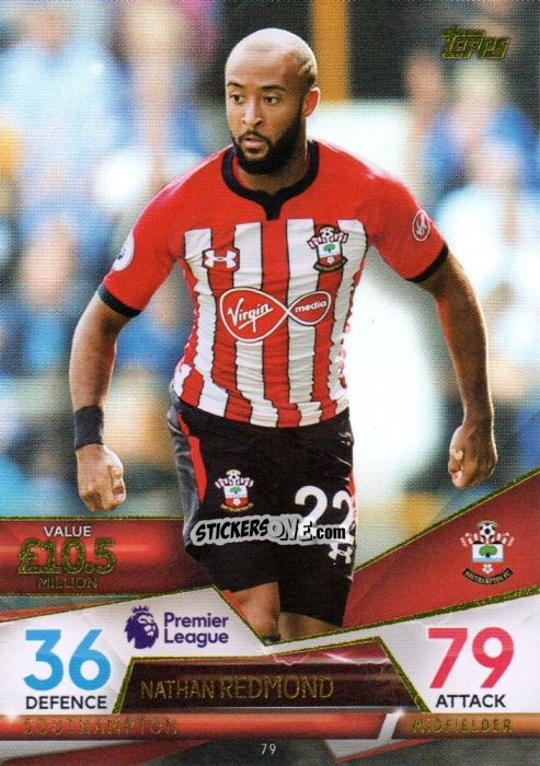Cromo Nathan Redmond - English Premier League 2018-2019. Match Attax Ultimate n. 79 - Topps