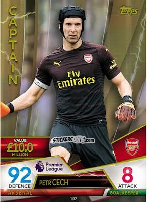 Cromo Petr Cech - English Premier League 2018-2019. Match Attax Ultimate n. 102 - Topps