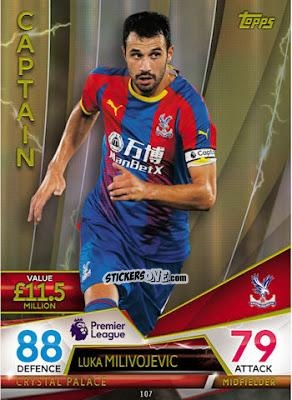 Cromo Luka Milivojevic - English Premier League 2018-2019. Match Attax Ultimate n. 107 - Topps