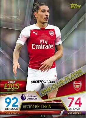 Cromo Hector Bellerin - English Premier League 2018-2019. Match Attax Ultimate n. 121 - Topps