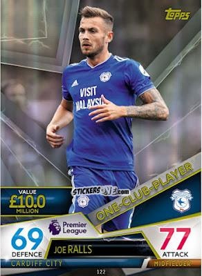 Cromo Joe Ralls - English Premier League 2018-2019. Match Attax Ultimate n. 122 - Topps