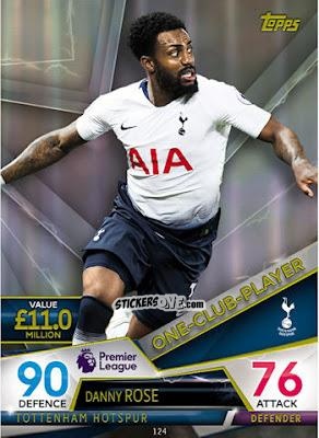 Figurina Danny Rose - English Premier League 2018-2019. Match Attax Ultimate n. 124 - Topps