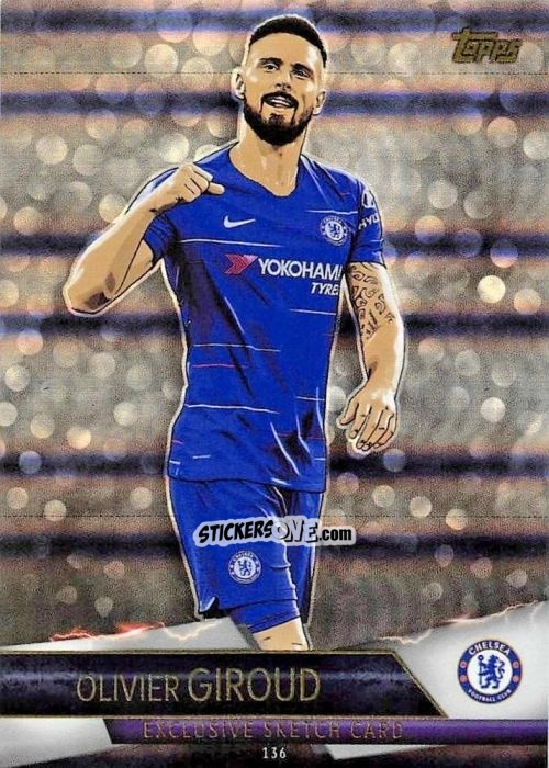 Figurina Olivier Giroud - English Premier League 2018-2019. Match Attax Ultimate n. 136 - Topps