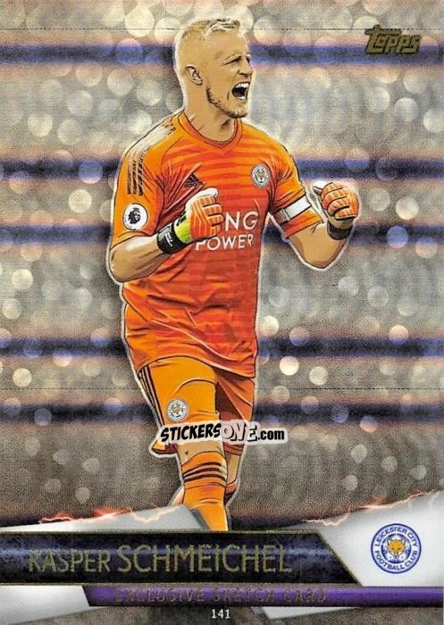 Sticker Kasper Schmeichel - English Premier League 2018-2019. Match Attax Ultimate n. 141 - Topps