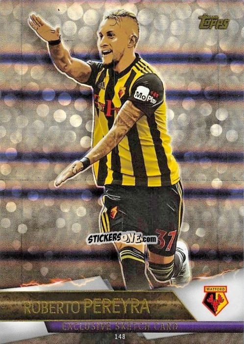 Cromo Roberto Pereyra - English Premier League 2018-2019. Match Attax Ultimate n. 148 - Topps