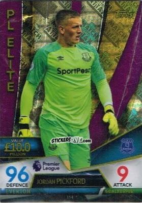 Sticker Jordan Pickford - English Premier League 2018-2019. Match Attax Ultimate n. 154 - Topps