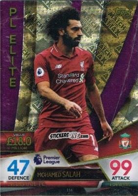 Cromo Mohamed Salah - English Premier League 2018-2019. Match Attax Ultimate n. 156 - Topps