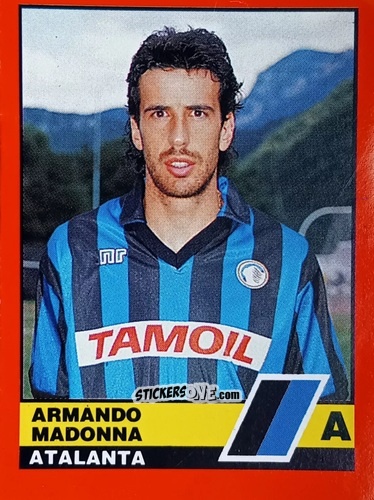 Sticker Armando Madonna - Calciatori d'Italia 1989-1990 n. 35 - Vallardi