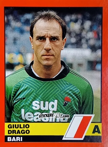 Figurina Giulio Drago - Calciatori d'Italia 1989-1990 n. 43 - Vallardi