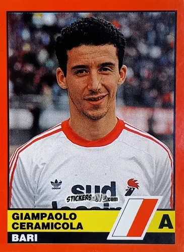 Cromo Giampaolo Ceramicola - Calciatori d'Italia 1989-1990 n. 47 - Vallardi