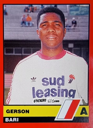Sticker Candido Gerson - Calciatori d'Italia 1989-1990 n. 54 - Vallardi