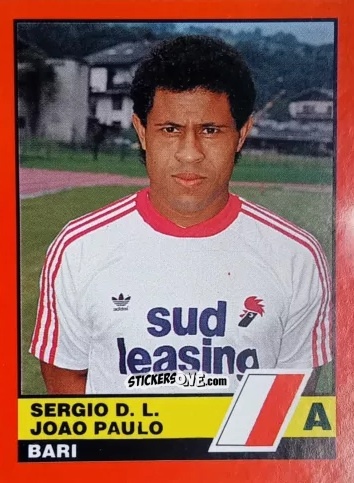Sticker Joao Paulo - Calciatori d'Italia 1989-1990 n. 60 - Vallardi