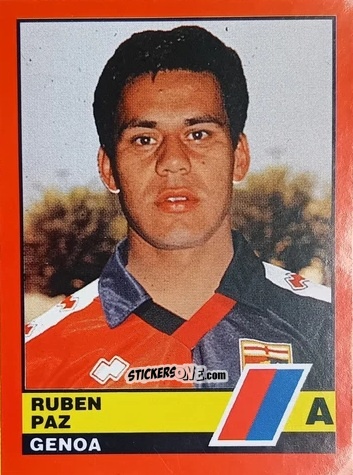 Cromo Ruben Paz - Calciatori d'Italia 1989-1990 n. 158 - Vallardi
