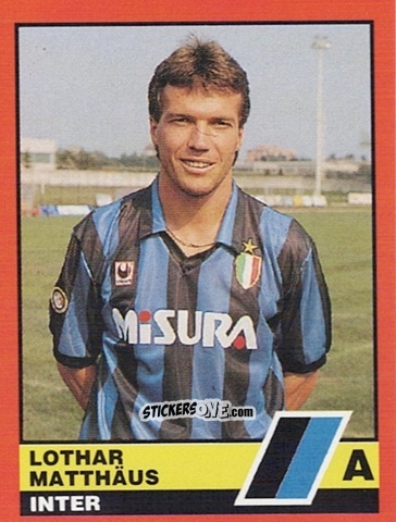 Figurina Lothar Matthäus - Calciatori d'Italia 1989-1990 n. 176 - Vallardi