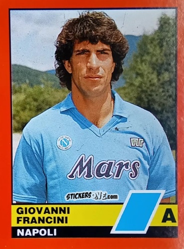 Cromo Giovanni Francini - Calciatori d'Italia 1989-1990 n. 280 - Vallardi