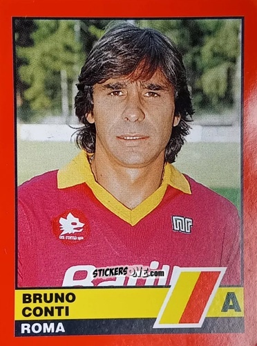 Sticker Bruno Conti - Calciatori d'Italia 1989-1990 n. 307 - Vallardi