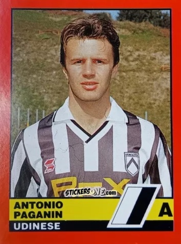 Cromo Antonio Paganin - Calciatori d'Italia 1989-1990 n. 336 - Vallardi