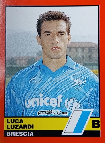 Sticker Luca Luzardi - Calciatori d'Italia 1989-1990 n. 413 - Vallardi