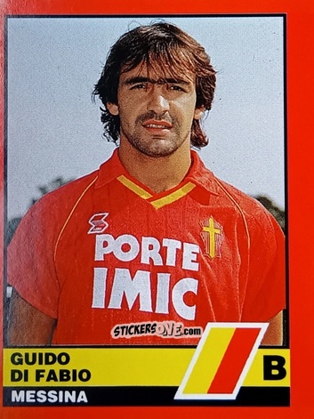 Sticker Guido Di Fabio - Calciatori d'Italia 1989-1990 n. 502 - Vallardi
