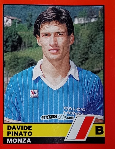 Sticker Davide Pinato - Calciatori d'Italia 1989-1990 n. 505 - Vallardi
