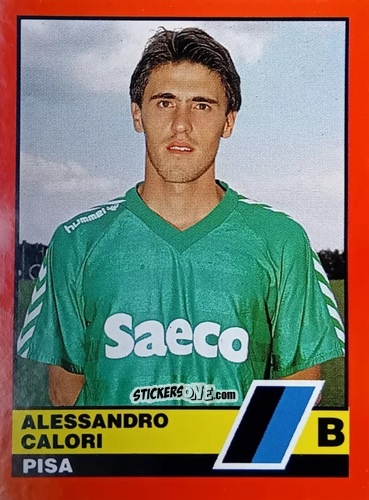 Sticker Alessandro Calori - Calciatori d'Italia 1989-1990 n. 557 - Vallardi