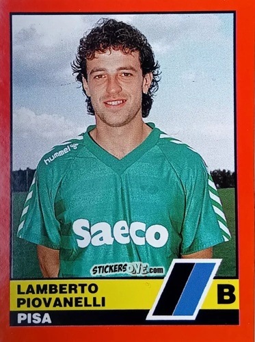 Sticker Lamberto Piovanelli - Calciatori d'Italia 1989-1990 n. 559 - Vallardi