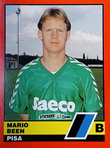 Sticker Mario Been - Calciatori d'Italia 1989-1990 n. 562 - Vallardi