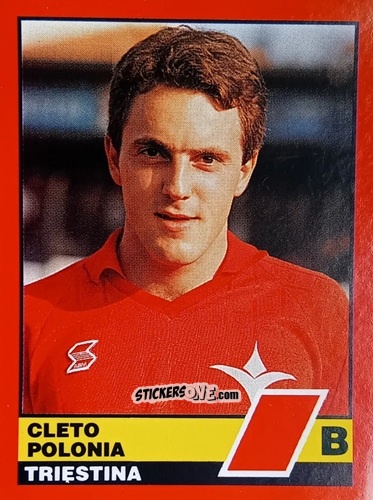 Sticker Cleto Polonia - Calciatori d'Italia 1989-1990 n. 602 - Vallardi