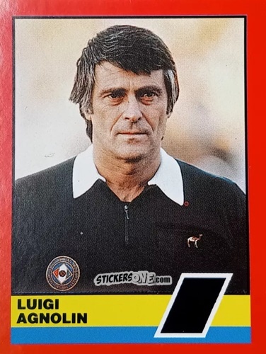 Sticker Luigi Agnolin - Calciatori d'Italia 1989-1990 n. 613 - Vallardi