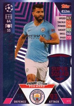 Figurina Sergio Agüero - UEFA Champions League 2018-2019. Match Attax. Road to Madrid 19 n. LE3 - Topps