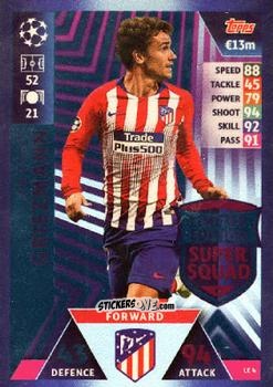 Sticker Antoine Griezmann - UEFA Champions League 2018-2019. Match Attax. Road to Madrid 19 n. LE4 - Topps