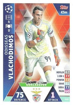 Cromo Odisseas Vlachodimos - UEFA Champions League 2018-2019. Match Attax. Road to Madrid 19 n. SLB2 - Topps