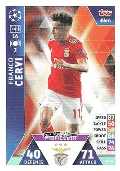 Sticker Franco Cervi - UEFA Champions League 2018-2019. Match Attax. Road to Madrid 19 n. SLB12 - Topps