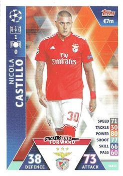 Cromo Nicola Castillo - UEFA Champions League 2018-2019. Match Attax. Road to Madrid 19 n. SLB13 - Topps